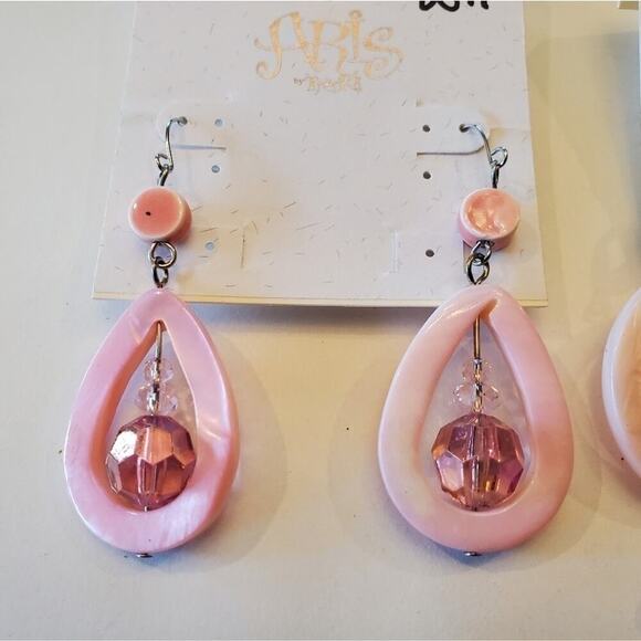 Bundle of Treska glam dangle drop french wire and leverback earrings - Picture 2 of 4